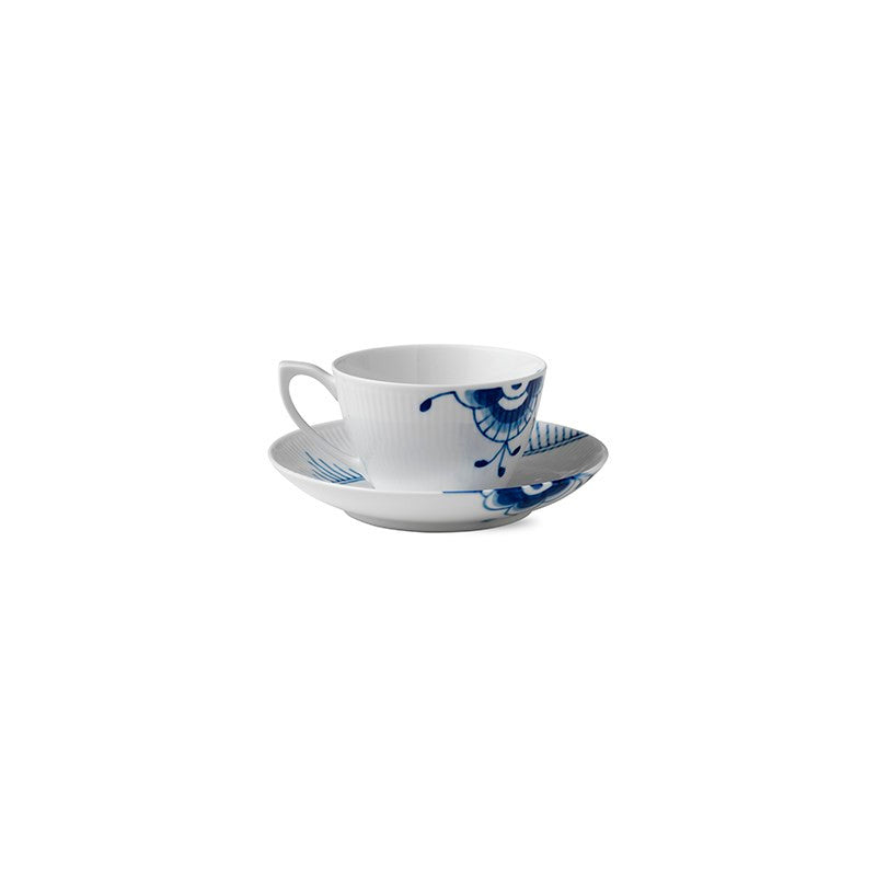 Royal Copenhagen Blue Fluted Mega Tea Cup and Saucer (9.25oz)