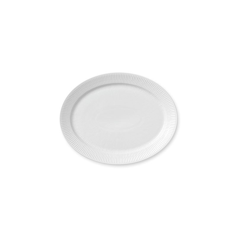 Royal Copenhagen White Fluted oval Platter 13 in