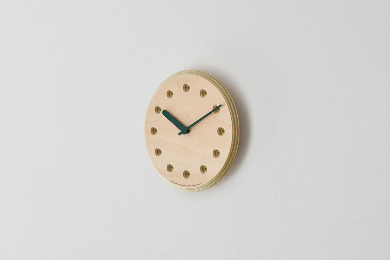 Paper-Wood Dot  NV Clock by Lemnos