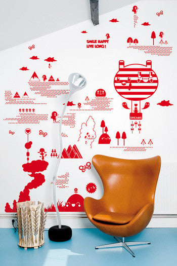 DOMESTIC WALL STICKER- FLORA AND FAUNA 2 design by Tado