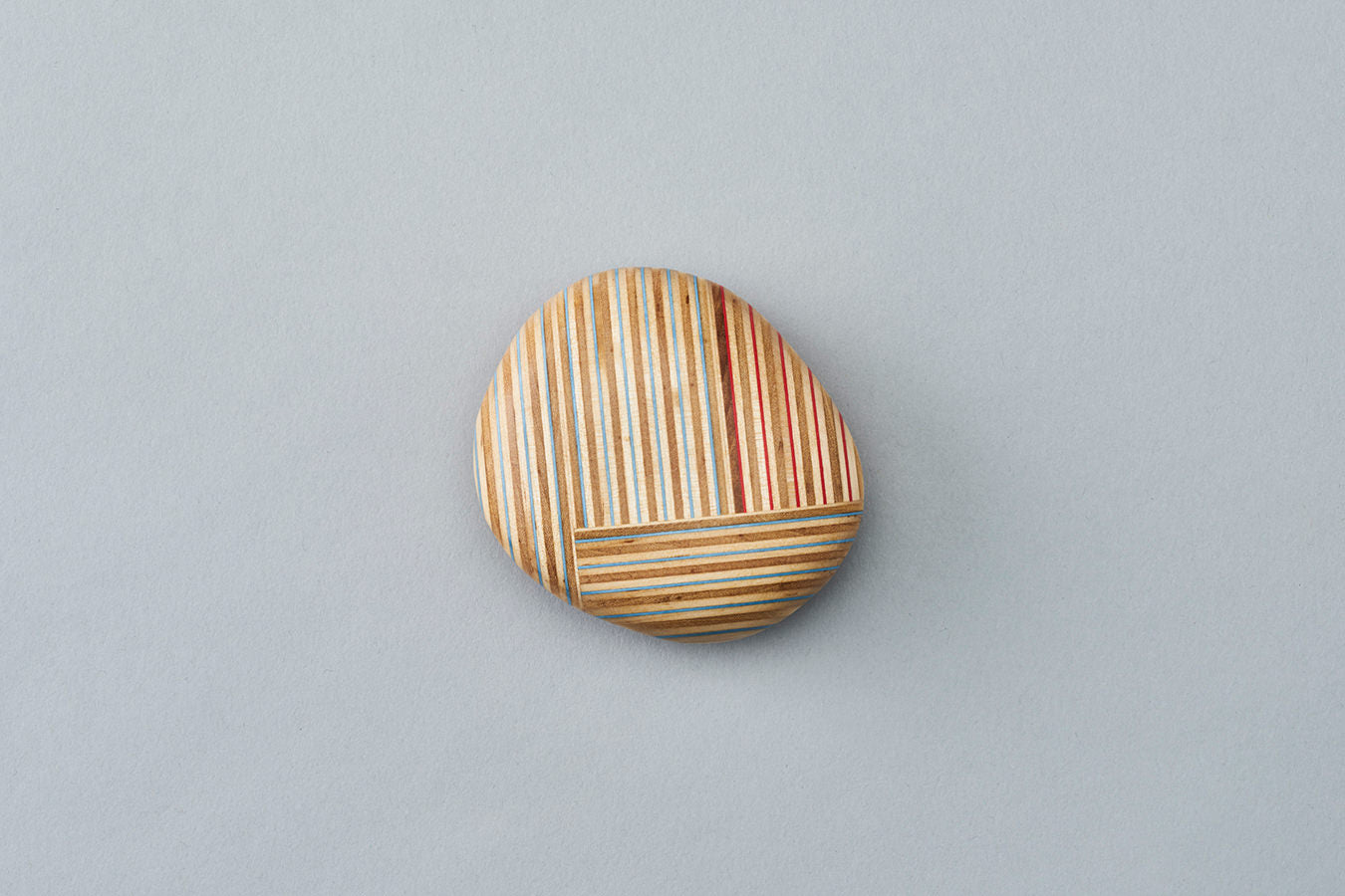 Koishi-Pebble (Blue Green) Paperweight by Plywood Laboratory