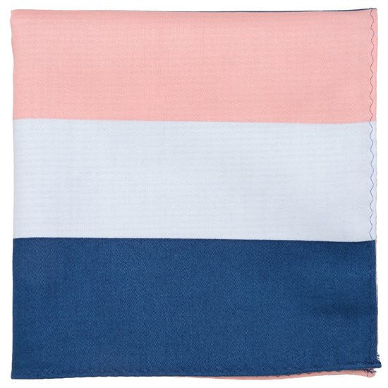 tricolor border / pink navy