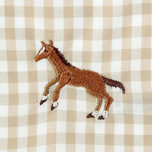 Horse embroidered handkerchief