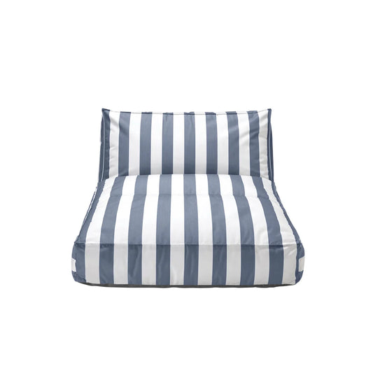 STAY Cabana Stripe Low-Profile Outdoor Patio Convertible Daybed Lounger - Luxury Pool Furniture - Water and UV Resistant by Blomus