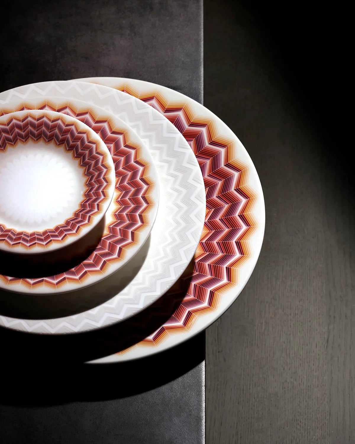 Bread and Butter Plates ZIG ZAG (Set of 6) Jarris 6" by Missoni Home