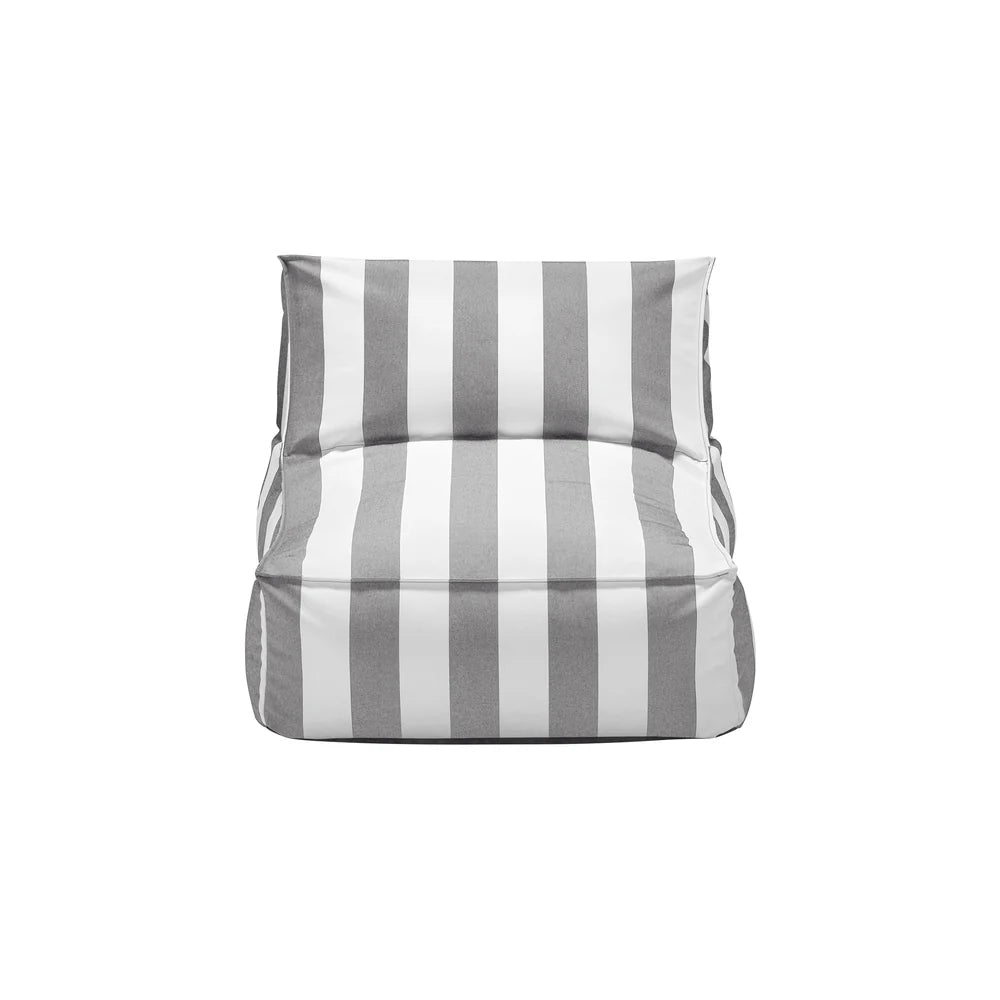 STAY Cabana Stripe Low-Profile Outdoor Patio Lounge Chair - Luxury Pool Furniture - Water and UV Resistant by Blomus