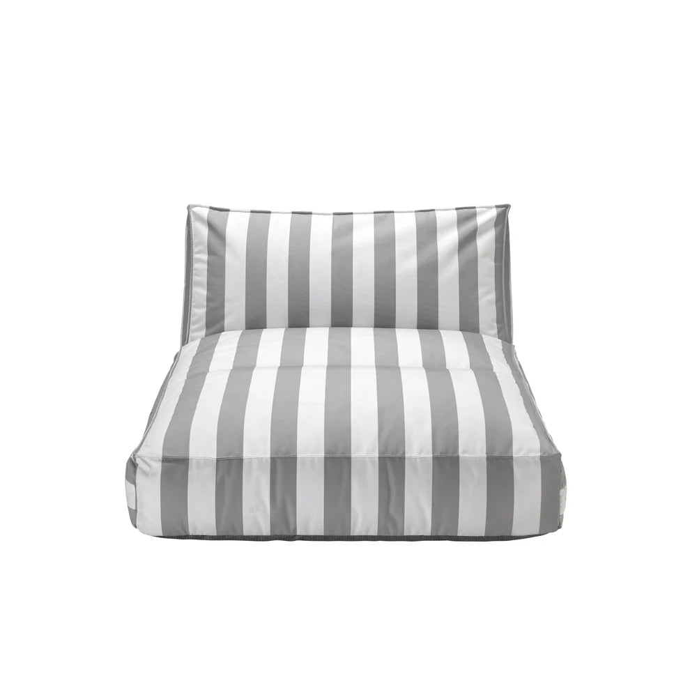STAY Cabana Stripe Low-Profile Outdoor Patio Convertible Daybed Lounger - Luxury Pool Furniture - Water and UV Resistant by Blomus