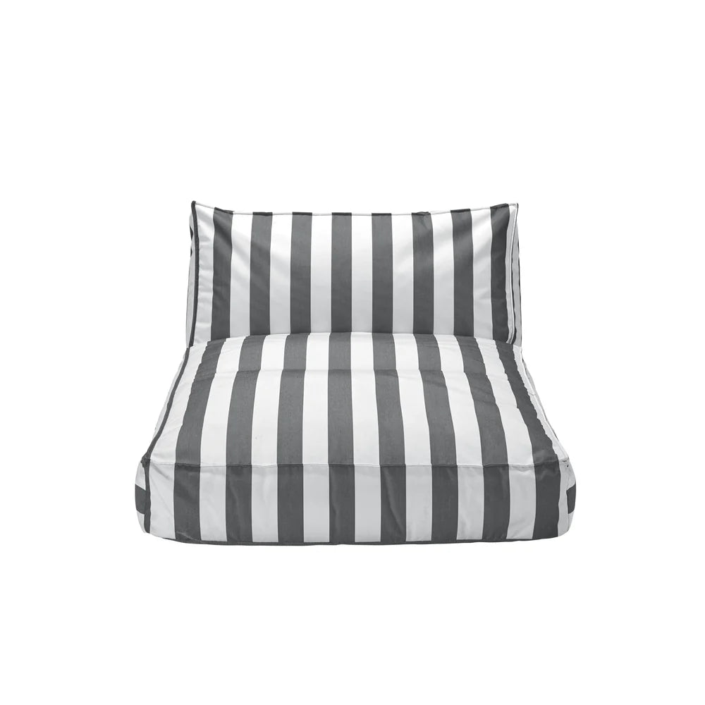 STAY Cabana Stripe Low-Profile Outdoor Patio Convertible Daybed Lounger - Luxury Pool Furniture - Water and UV Resistant by Blomus