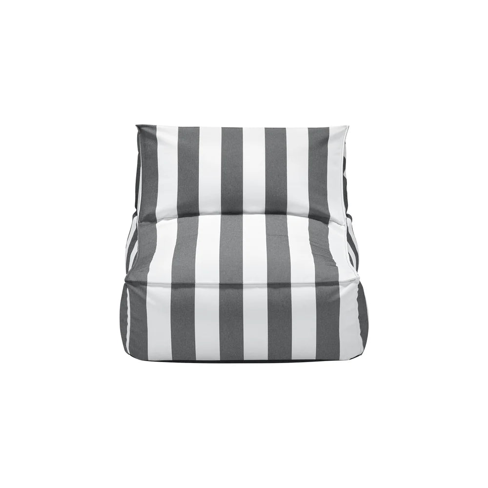 STAY Cabana Stripe Low-Profile Outdoor Patio Lounge Chair - Luxury Pool Furniture - Water and UV Resistant by Blomus