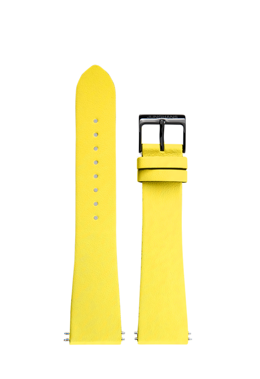 Junghans Cowhide Strap XL Yellow, 22mm 420507114