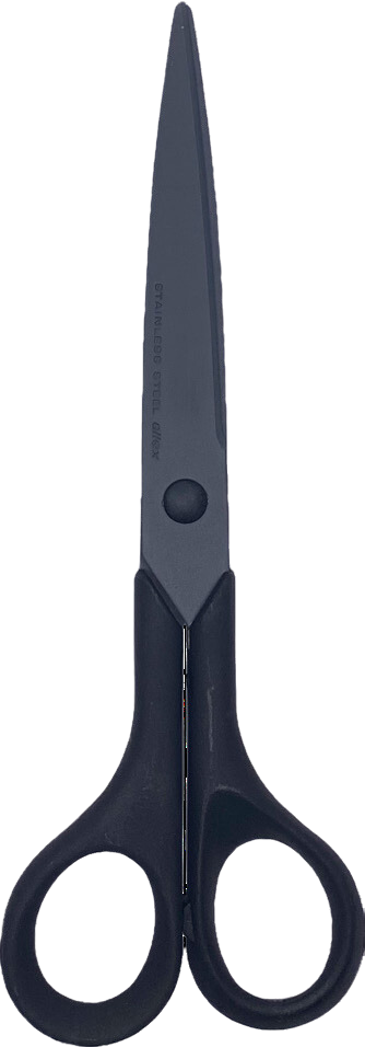 Allex Black Non-Stick Scissors Stainless Steel / Rubber TS1039