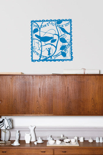 Domestic Wall Sticker- You can still do a lot with quite a small brain design by Rob Ryan