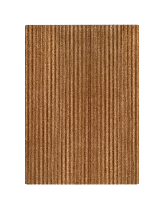 Rug SOLID STRIPE Terra Brown 3.9 x 5.9ft