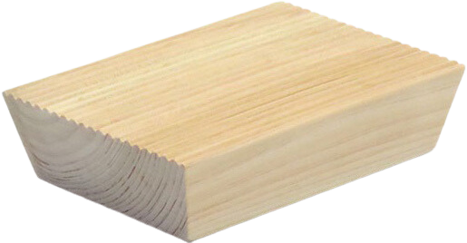 Tosa Ryu Earthsaver Soap Rest Ridged - Hinoki / Small