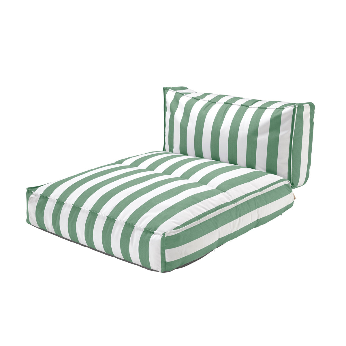 STAY Cabana Stripe Low-Profile Outdoor Patio Convertible Daybed Lounger - Luxury Pool Furniture - Water and UV Resistant by Blomus