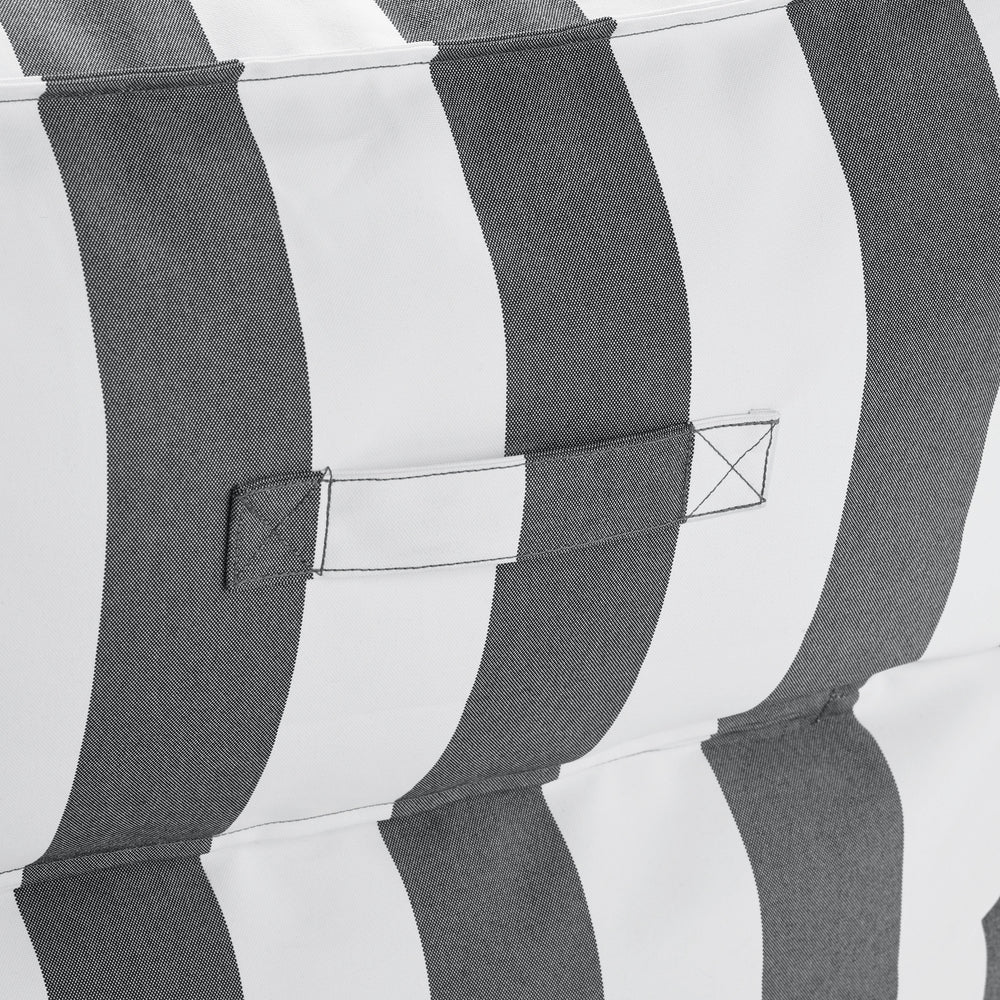 STAY Cabana Stripe Low-Profile Outdoor Patio Lounge Chair - Luxury Pool Furniture - Water and UV Resistant by Blomus