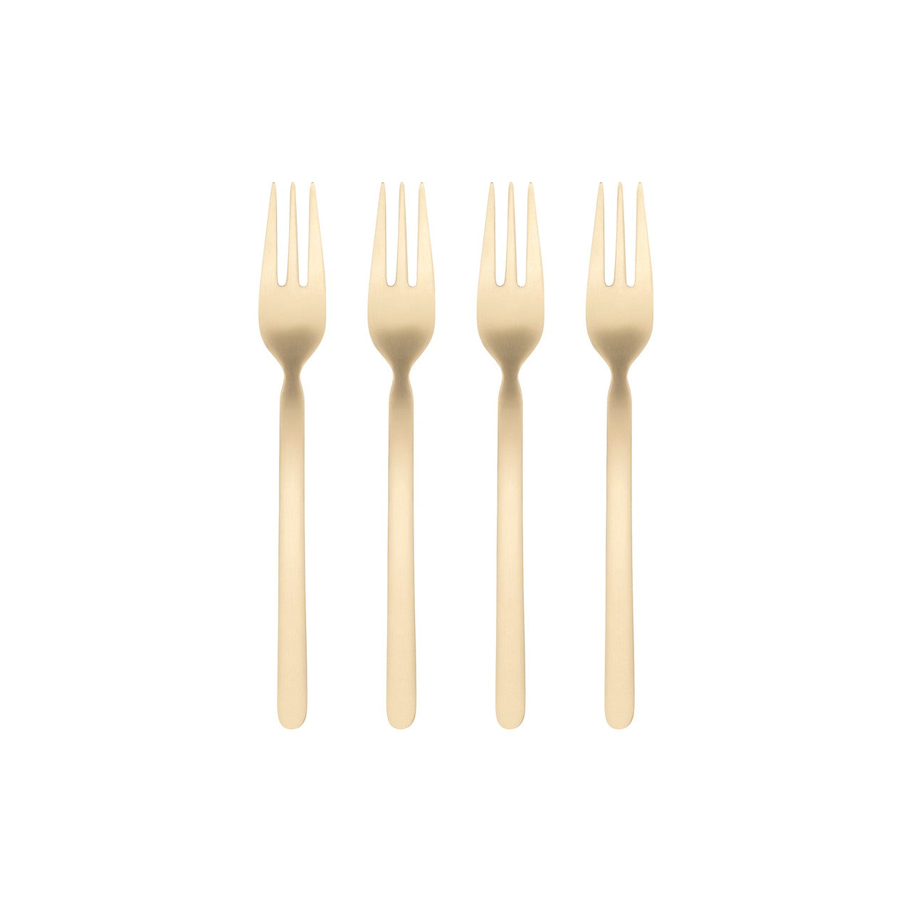 Blomus STELLA Cake Forks - Set Of 4 - PVD Coated Stainless Steel