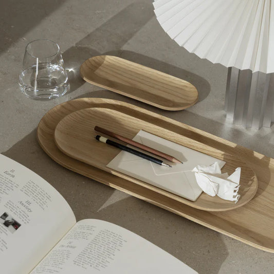 BLOMUS BAKI Oval Oak Trays (set of 3)