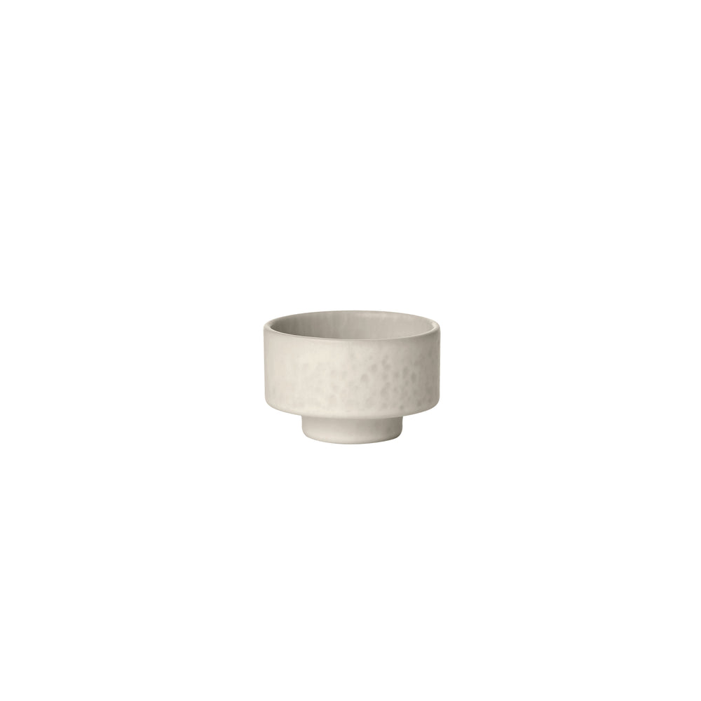 Set of 2 MAKOTO Stoneware Japanese Inspired Bowl with Pedestal - Dip, Cereal, Soup, Pasta and Rice Bowls By Blomus