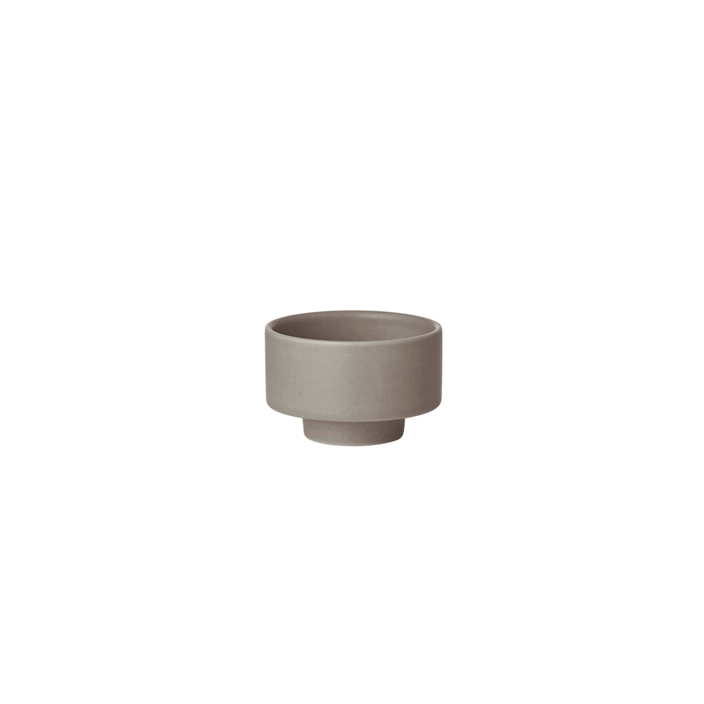Set of 2 MAKOTO Stoneware Japanese Inspired Bowl with Pedestal - Dip, Cereal, Soup, Pasta and Rice Bowls By Blomus