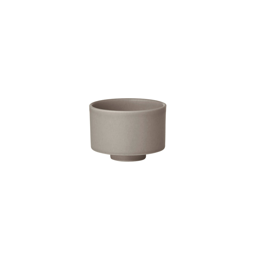 Set of 4 MAKOTO Stoneware Japanese Inspired Mug Without Handle - Coffee, Tea or Espresso Cup With Pedestal by Blomus