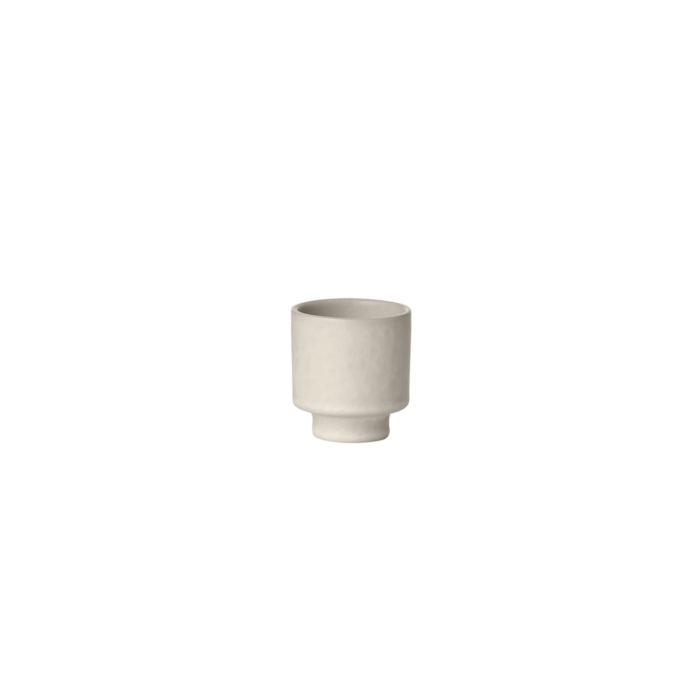 Set of 4 MAKOTO Stoneware Japanese Inspired Mug Without Handle - Coffee, Tea or Espresso Cup With Pedestal by Blomus