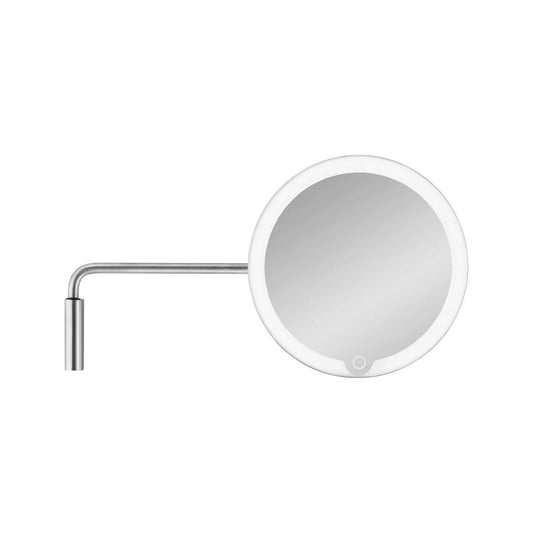 MODO LED Wall-Mounted Vanity Mirror - Stainless Steel by blomus