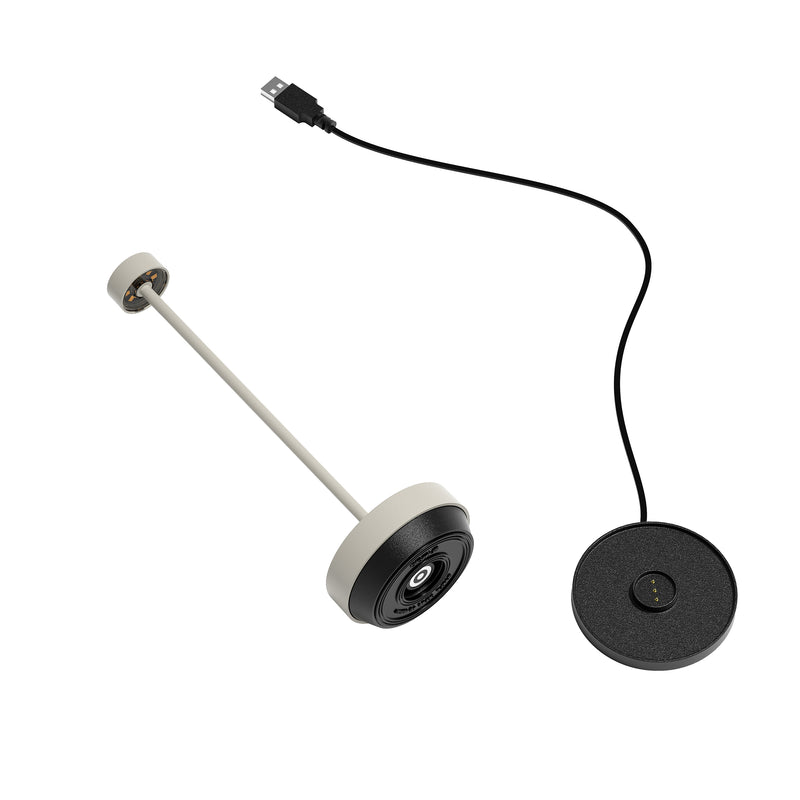 TURAS Mobile Rechargeable LED Table Lamp - Granite Grey