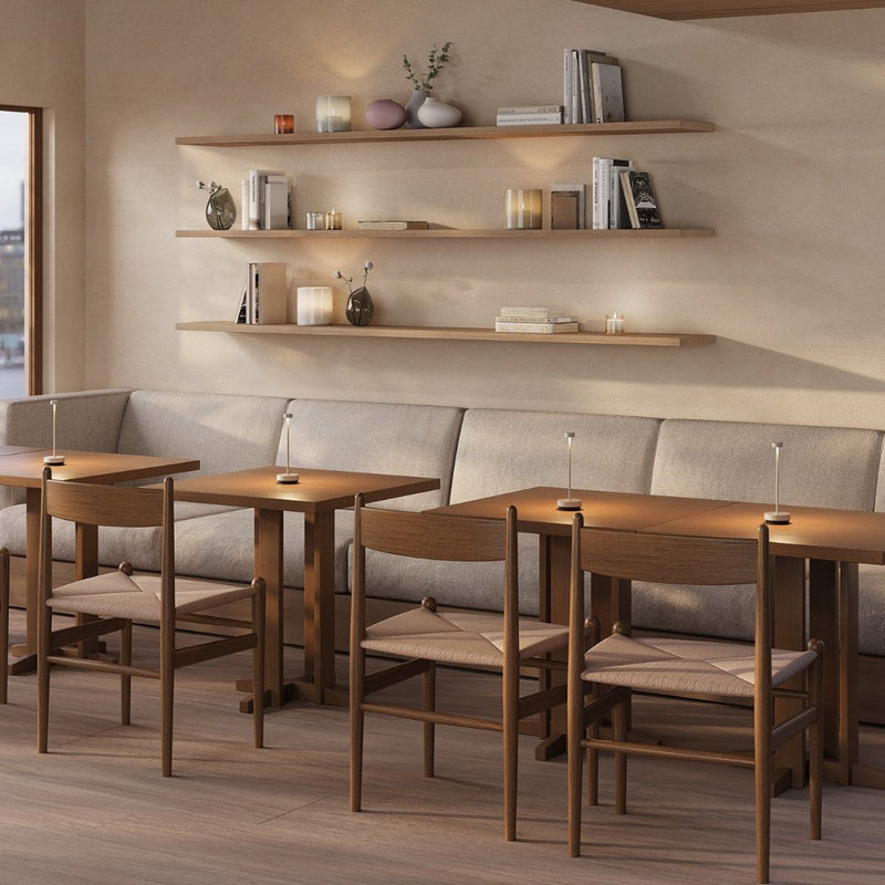 TURAS Mobile Rechargeable LED Table Lamp - Granite Grey