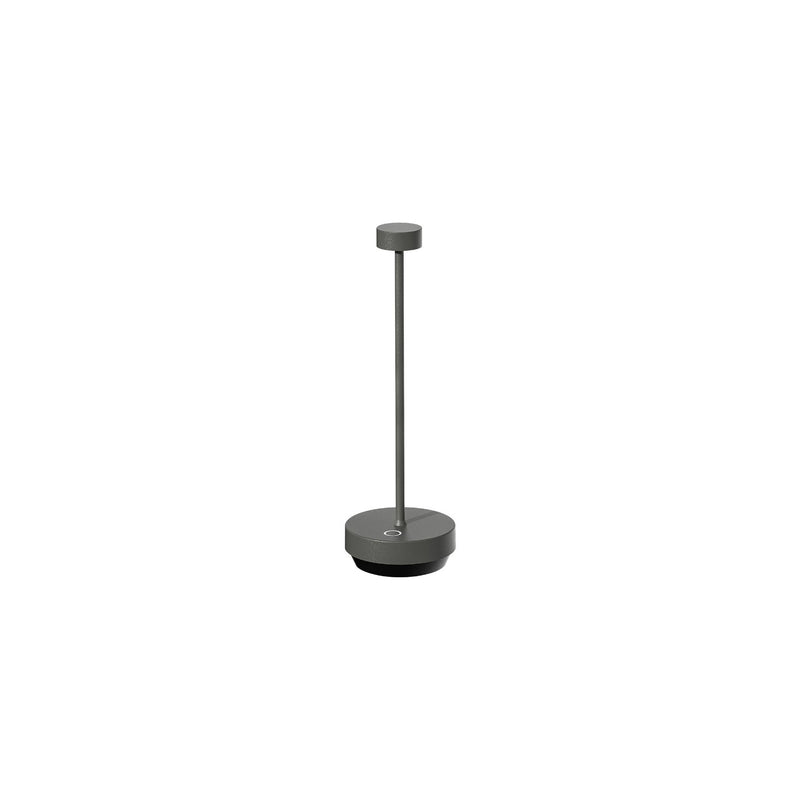 TURAS Mobile Rechargeable LED Table Lamp - Granite Grey