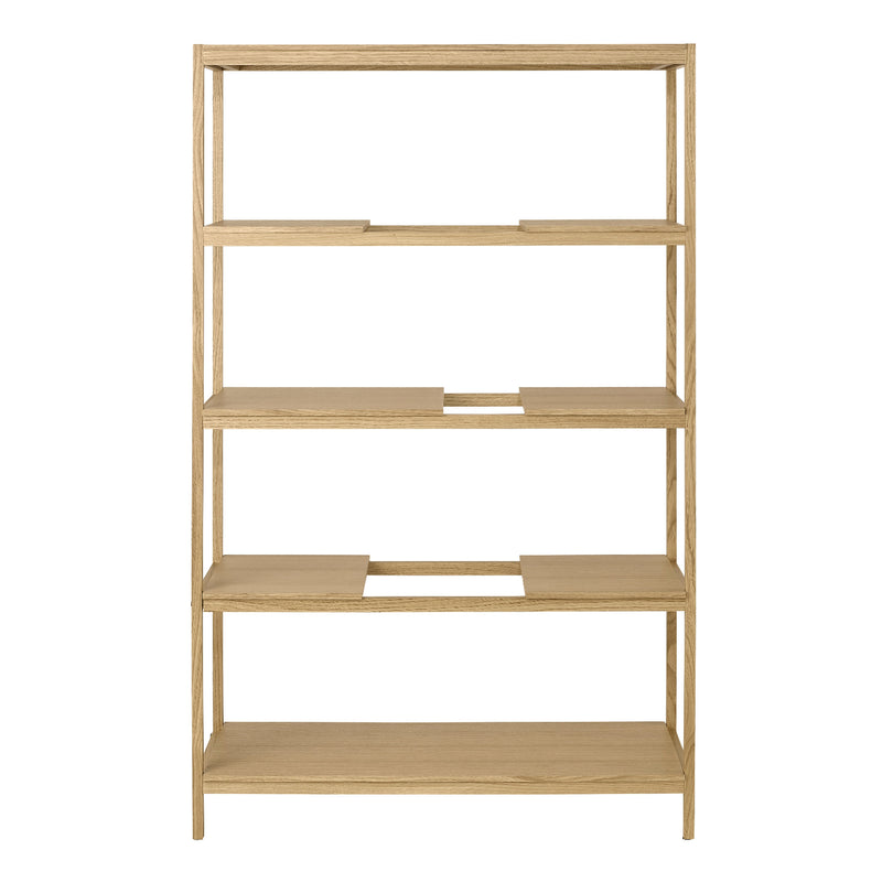 SUKOYA Oak Shelving Unit - 5 Shelf