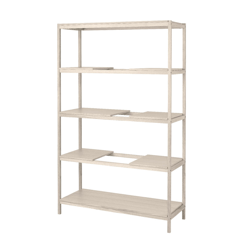 SUKOYA Oak Shelving Unit - 5 Shelf