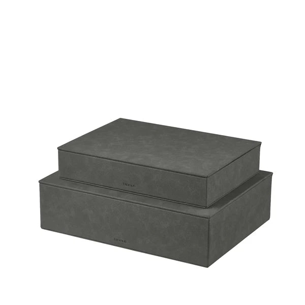BLOMUS SAHLA Faux Suede Storage Boxes - Set of 2