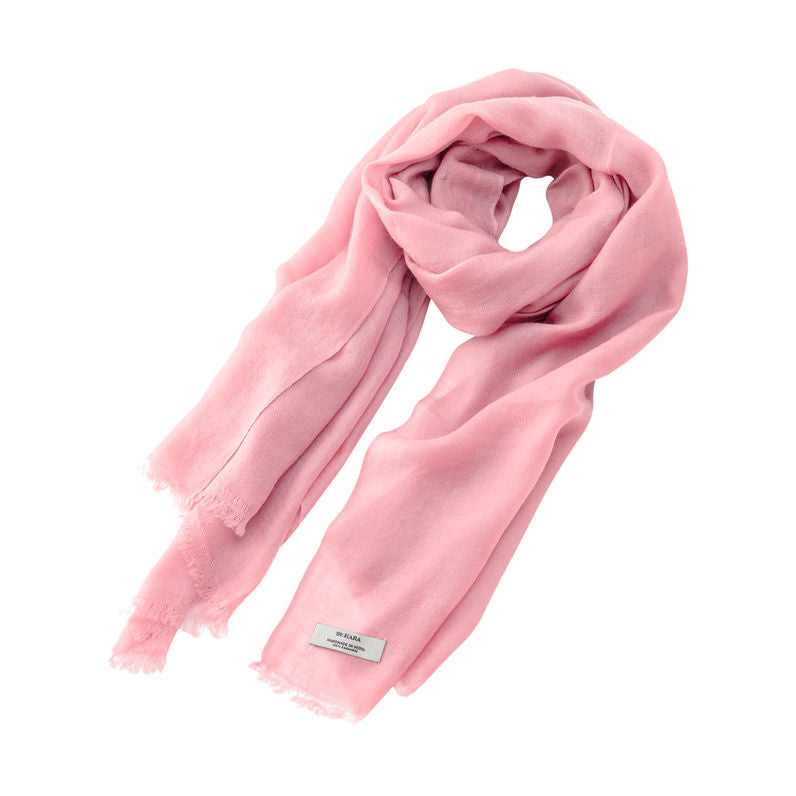 St. Kara Cashmere Scarf Pink Rose