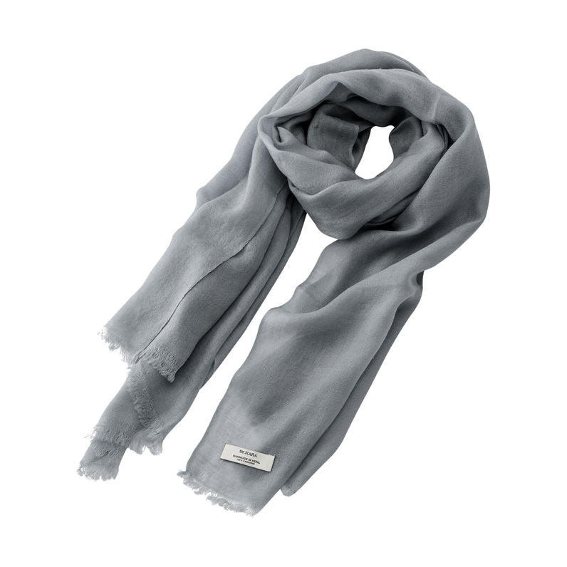 St. Kara Cashmere Scarf Gray