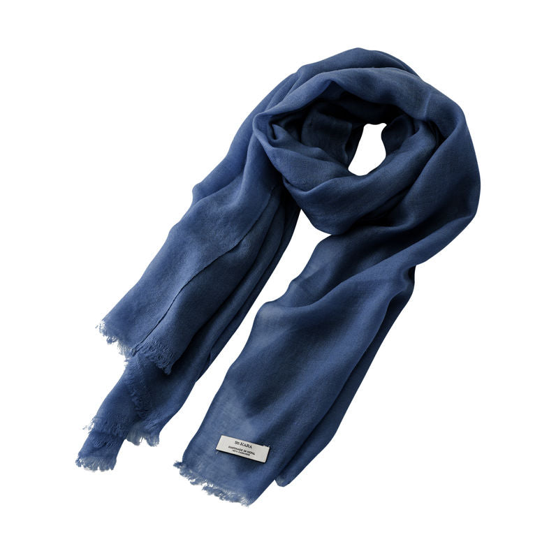 St. Kara Cashmere Scarf Navy
