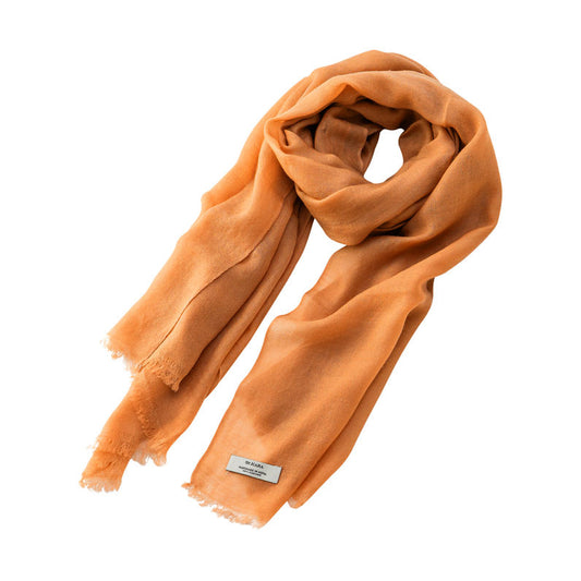 St. Kara Cashmere Scarf Orange