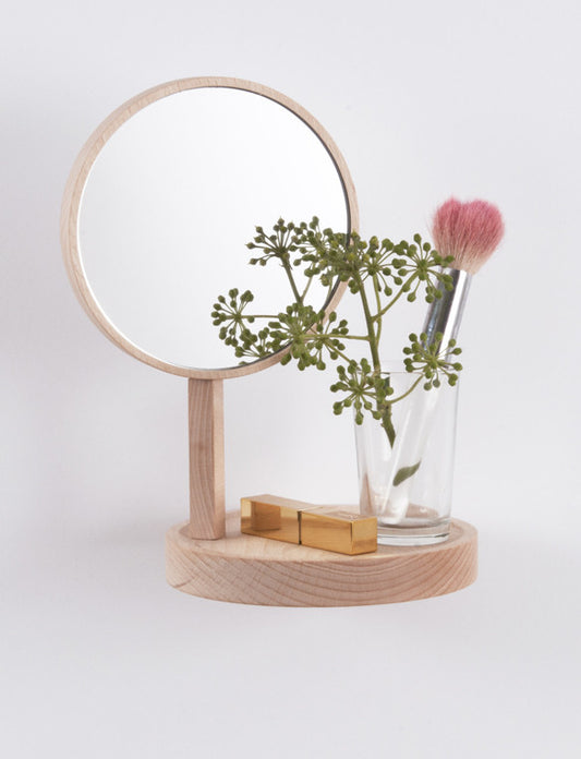 Belvedere shelf with mirror designed by Inga Sempe for Moustache