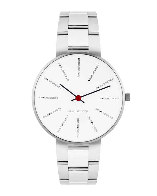Bankers 34mm Watch (53101-1628) by Arne Jacobsen