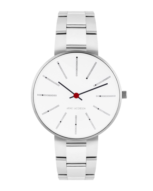 Bankers 34mm Watch (53101-1628) by Arne Jacobsen