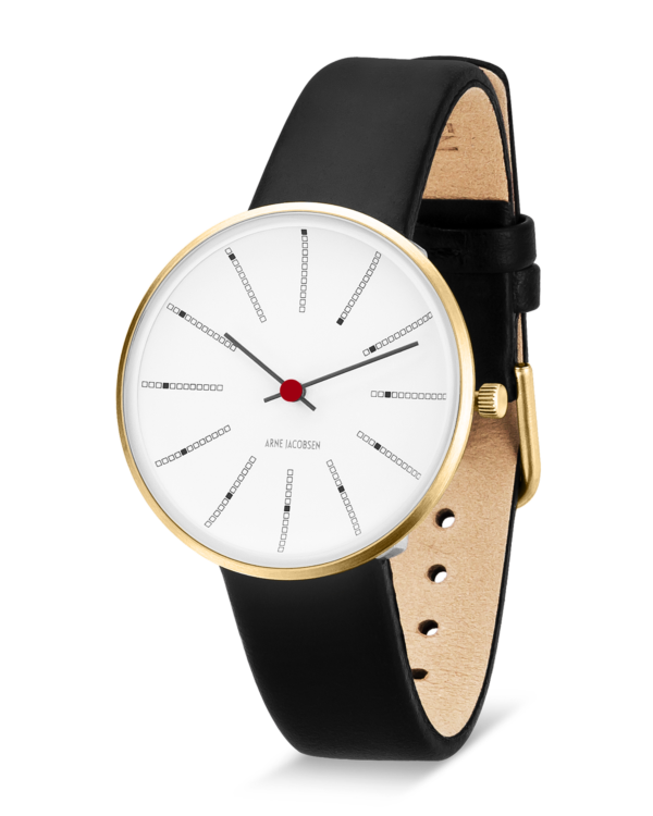 Bankers 34 mm Watch (53107-1601G) by Arne Jacobsen