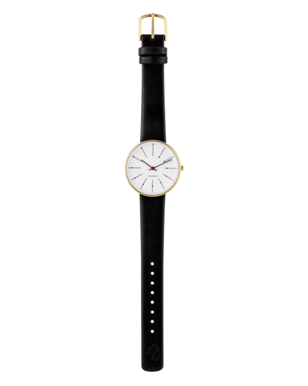 Bankers 34 mm Watch (53107-1601G) by Arne Jacobsen