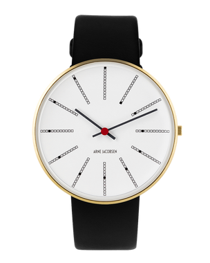 Bankers 40 mm Watch (53108-2001G) by Arne Jacobsen