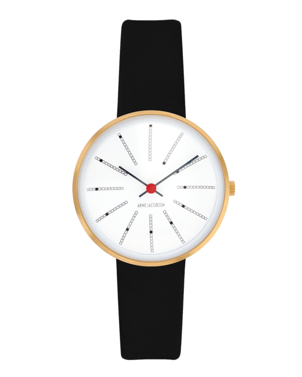 Bankers 30 mm Watch (53113-1401G) by Arne Jacobsen