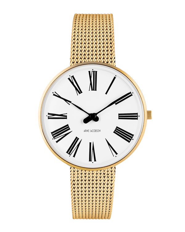 Roman 34mm Watch (53307-1609) by Arne Jacobsen