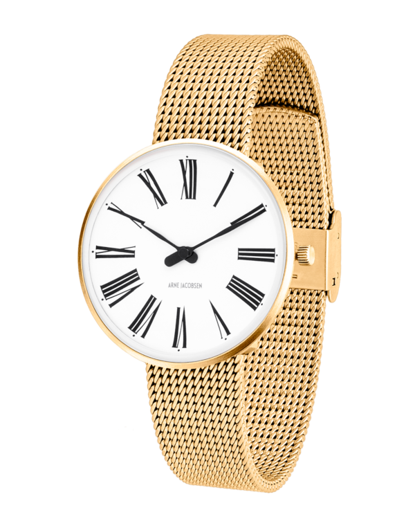 Roman 34mm Watch (53307-1609) by Arne Jacobsen
