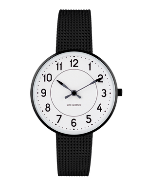 Station 34mm Watch (53411-1610) by Arne Jacobsen