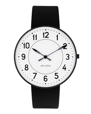 Station 40 mm Watch (53412-2001B) by Arne Jacobsen