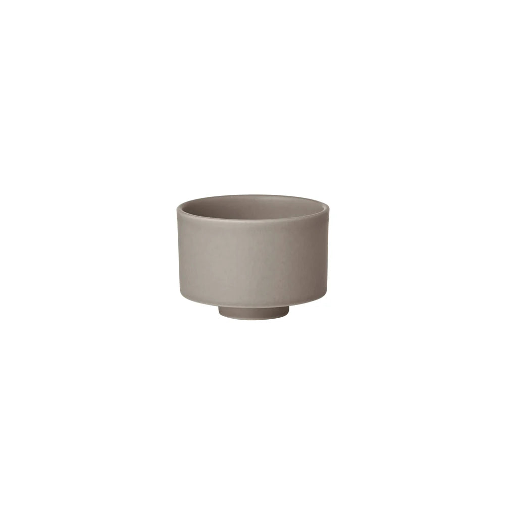 Set of 4 MAKOTO Stoneware Japanese Inspired Mug Without Handle - Coffee, Tea or Espresso Cup With Pedestal by Blomus