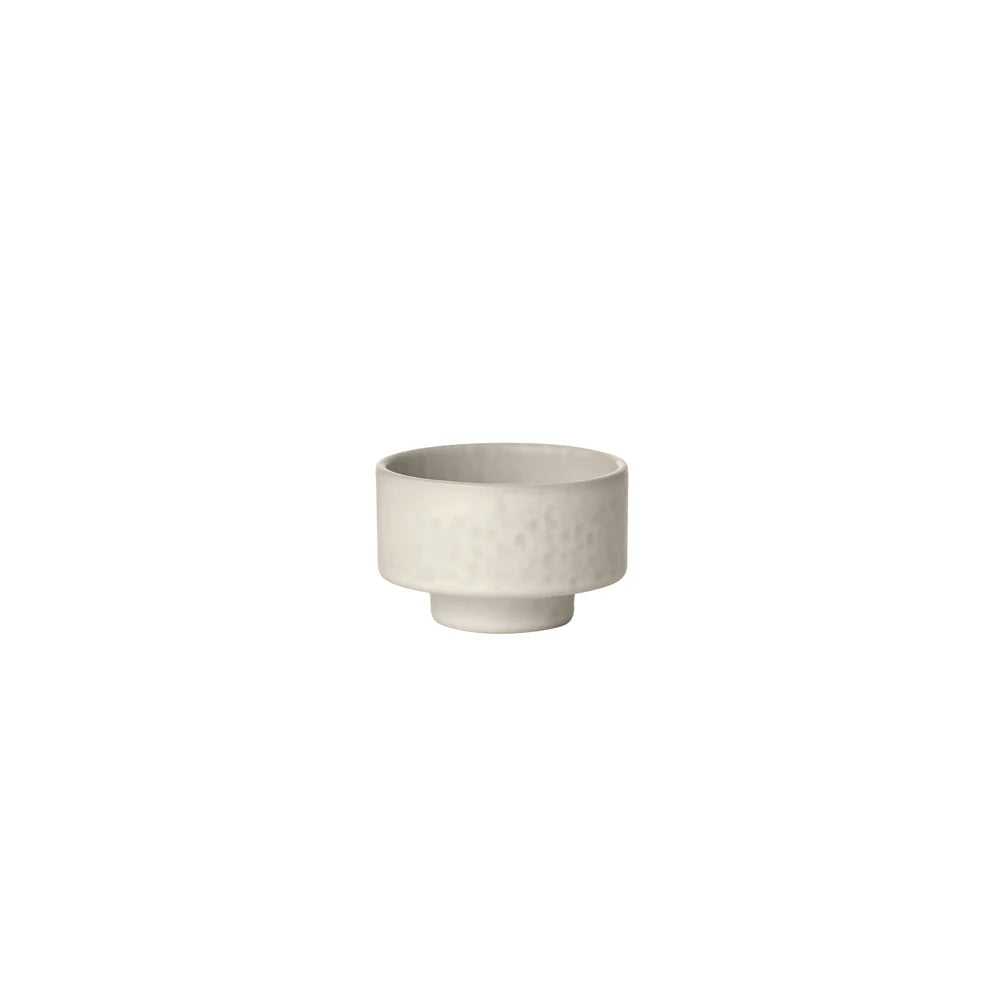 Set of 2 MAKOTO Stoneware Japanese Inspired Bowl with Pedestal - Dip, Cereal, Soup, Pasta and Rice Bowls By Blomus